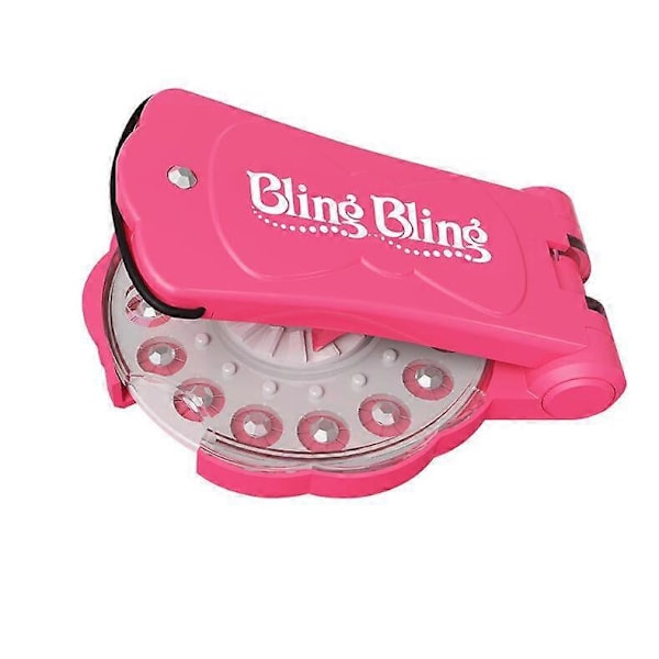 Glam Modellverktyg och 180 ädelstenar Barnleksaker, Håraccessoarer för flickor, Modedekoration för pojkar. Kan användas för kläder, hår, skor, etc. (Rosa)