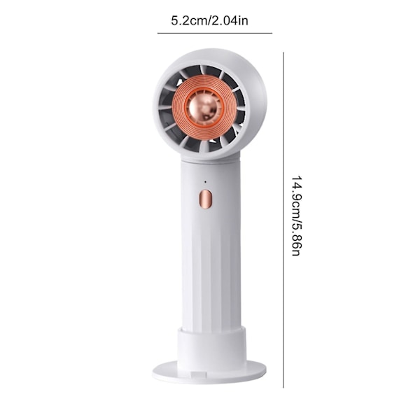 Turbin Liten Fläkt USB Laddning Handhållen Mini Elektrisk Fläkt Skrivbordsfläkt FAN0522