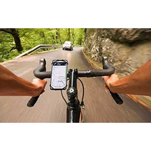 Silikone Universal Cykel- og Motorcykeltelefonholder 360° drejelig