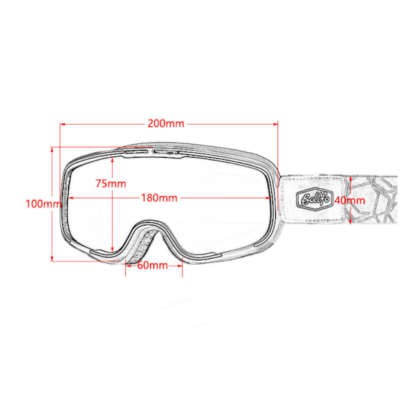 *Skidglasögon, vuxna utomhus motocrossglasögon, motocrosshjälm go*