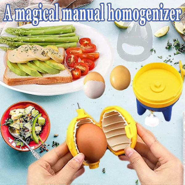 Ägguleblandare, Snabb Manuell Äggblandare Portabel Äggmakare, Äggskakare Äggsnurra För Köksblandning Ägg