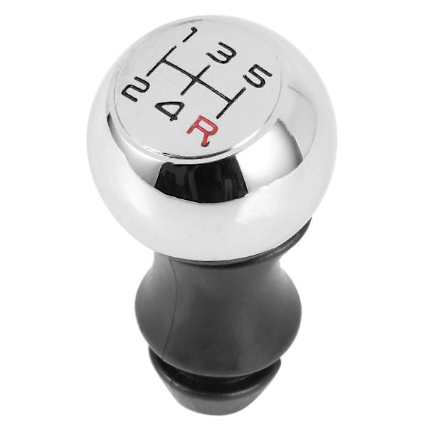5-trins gearknop i aluminium til 106 206 207 306 307 407 408 508 Sølv+sort nummer