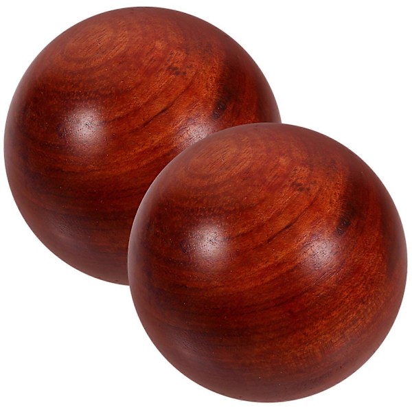 2 st 5 cm Trä Fitnessboll Praktisk Handträningsboll Muskelstretchbollar Hälsovårdsboll