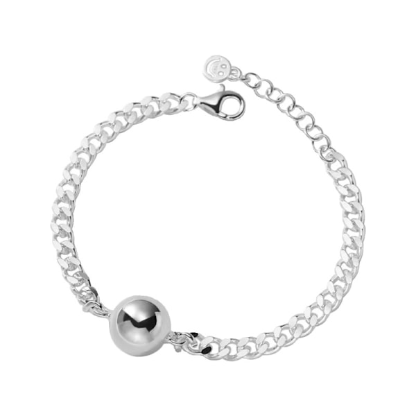 #Högkvalitativt silverkulsarmband, enkelt, julklapp#