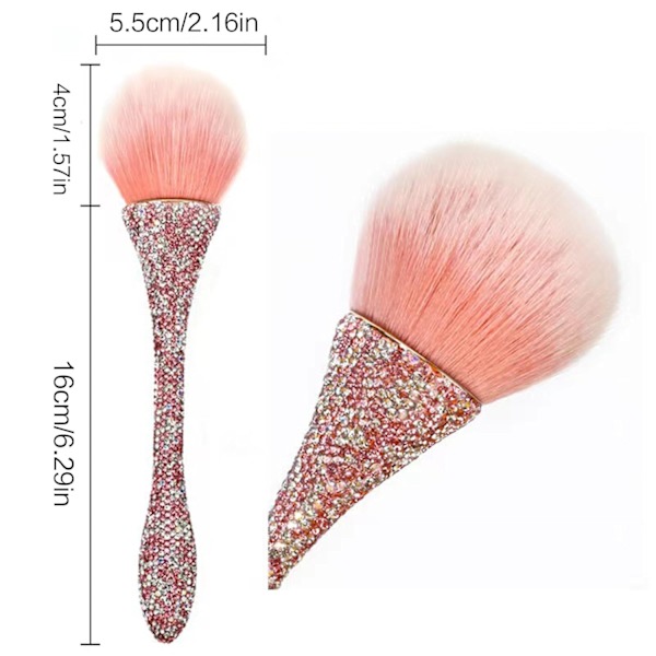 #Akryylikynsiharja Glitter Pehmeä Pölynpoistopöly Puhdistus - sininen#