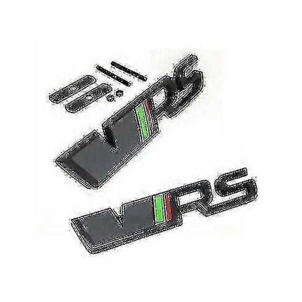 Musta Vrs 3d etusäleikkö ja takakontti embleemi merkkipaketti Skoda Fabia Octavia