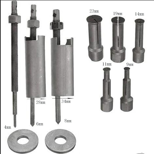 Universal Motorcykel Inre Lagerutdragare Kit 9-23mm, 8st Lager