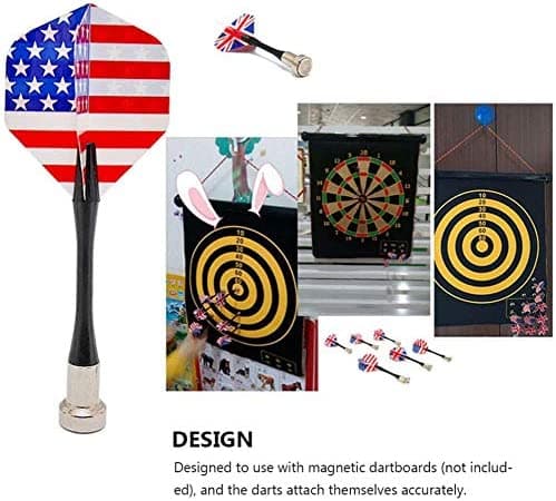 #12 stk Plastmagnetiske Pil til Magnetisk Darttavle#