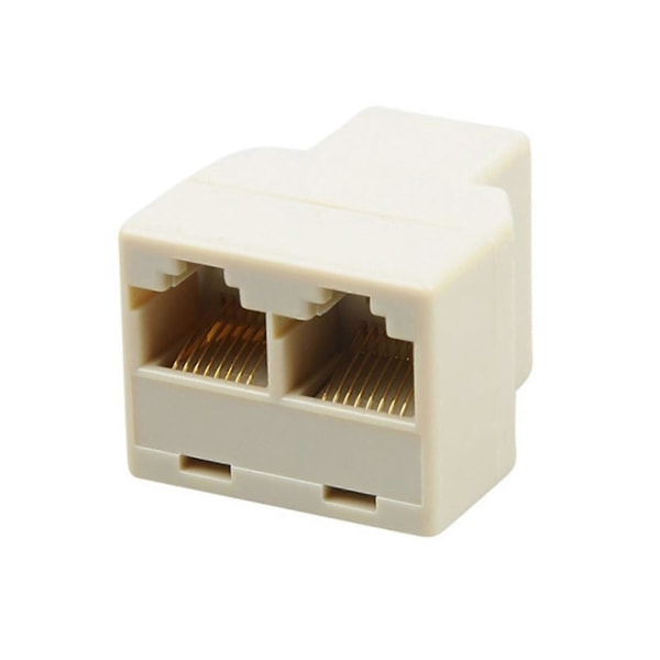 Connector 1 til 2-vejs parallelforbindelse Lille Ethernet-netværksadapter