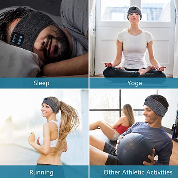 Grå Bluetooth-huvudband Present Män Kvinnor - Original Män Present Huvudb