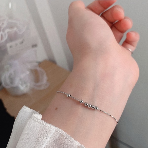 #Armband med sex små runda pärlor, s925, special smycke#