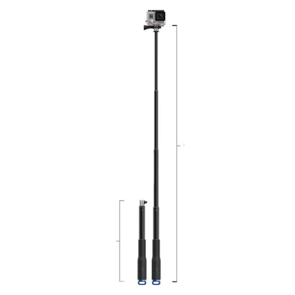 285-925mm/11-36&#39;&#39; Utdragbar pinne för Go Pro Hero 10 9 8 7 6 5 4 3+handhållen