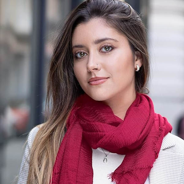 Dame - Sjal - Krøllet - Pashmina - Sjal - Kragevarmer - Hals