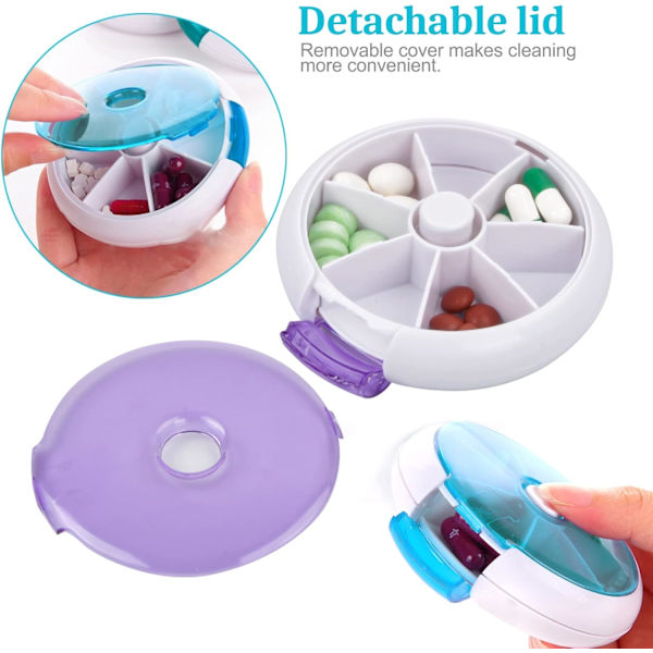 2 kpl Viikoittainen Pill Organizer, Vedenkestävä Pill Box, Matkavi