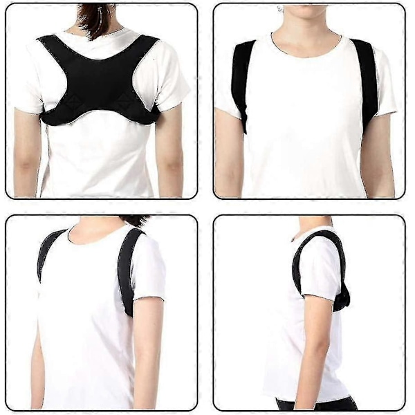 Xl Ryhtiä Korjaava Selkätuki Musta Xl