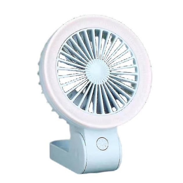 USB-opladningsfoldbar ventilator, bærbar natlampe, lille ventilator, skrivebordsmini-ventilator