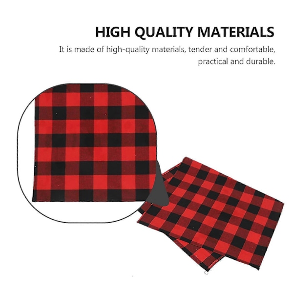 2 stk. Bomulds viskestykker Polyester Karklude Ternet Viskestykke Plaid Ternet Viskestykker Støvklud Rengøringshåndklæde
