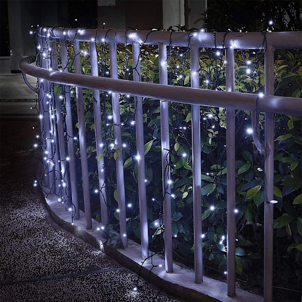 *Ny 100 st solcellslampor LED-slinga julbelysning Chr*