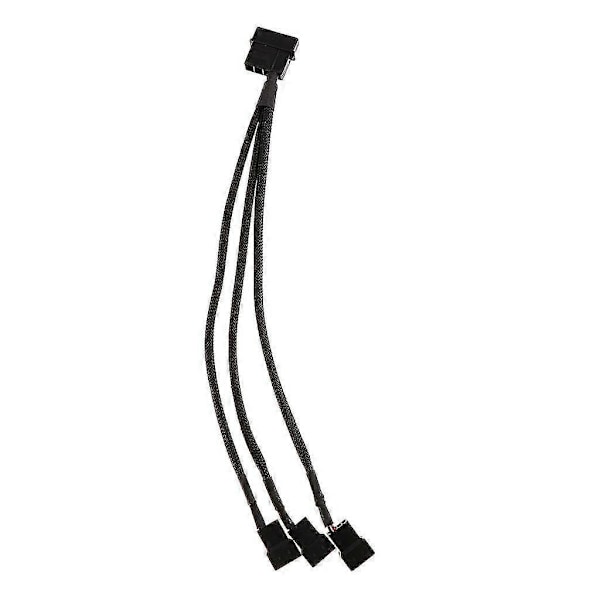 2x3-vägs 3/4-Pin Y-Splitter Adapterkabel För CPU PC-Chassi PWM Fläkt 270mm