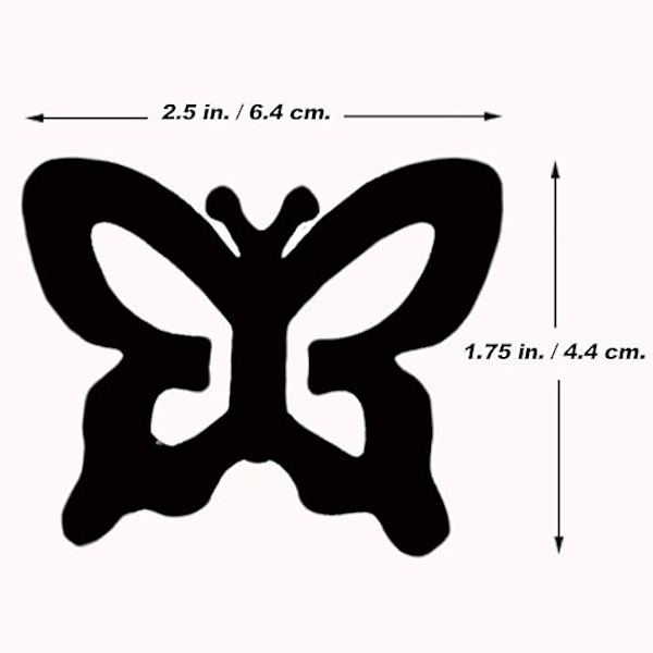Butterfly sæt med 4 clips til bh-stropper - Racing back skjulte stropper