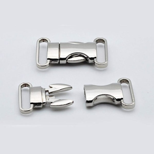 2 kpl Metalliset Sivuvapautus Soljet Säädettävät Pikavapautus Soljet DIY