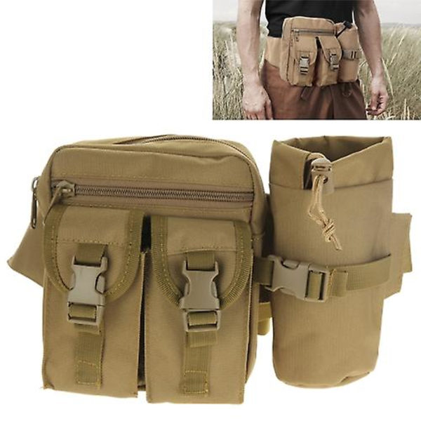 Outdoor-bältesväska med vattenflaskhållare Camouflage Tactical