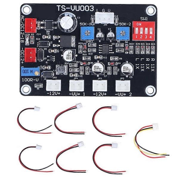 -VU003 VU Meter Driver Board Juster VU Meter Driver Panel Baklys Høyfrekvent Lavpass Panel Tilbehør