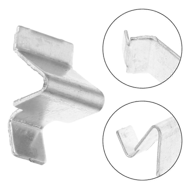10 stk. Metallskapshylleklips 8mm Jernskilleveggklips U-formede Justerbare Hyllebraketter for Kontorskap og Arkivhyller