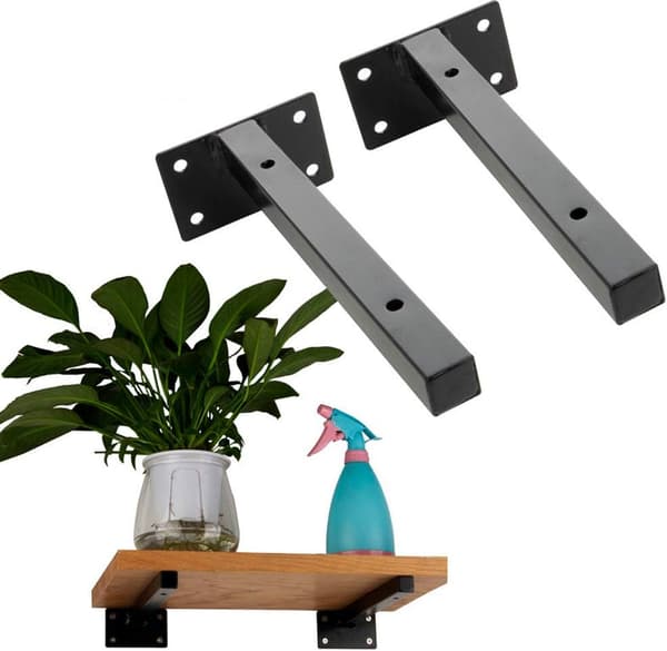 *Lastbärande Triangulär Konsol Hylla 2 Stycken Industriell Järn Ri*