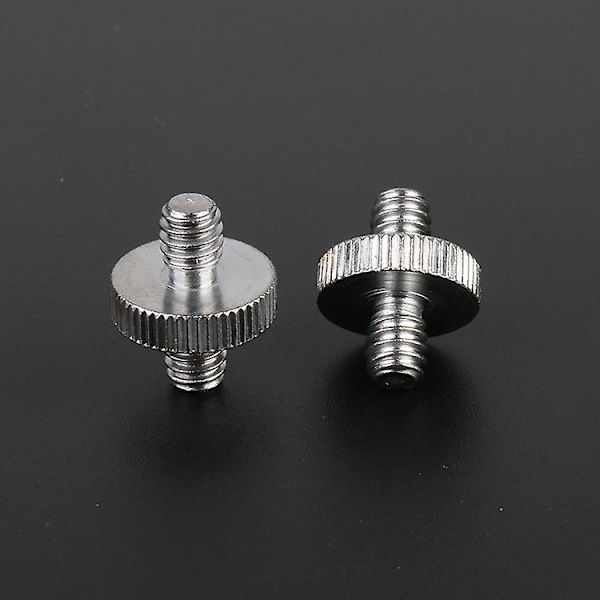 Kameraskruvadapter [5 stycken], Standard 1/4\" hane till 1/4\" hane gängad adapter, Kamerastativ Skruvadapter Konverterare för Kamera/Monopod/Stativ/C