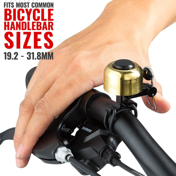 Bicycle Bell for Handlebars – Crisp, Clear & Long Sound Ringer f