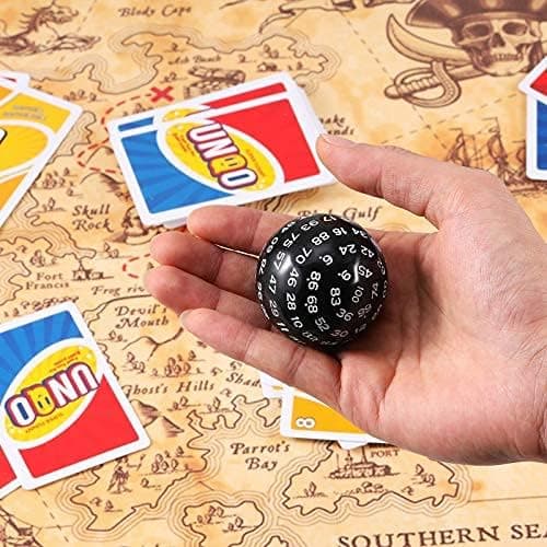 En 100-sidet Polyhedral Terning D100 Terning Sæt med Hvide Tal 100