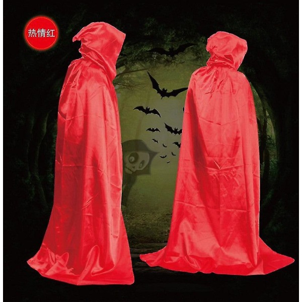Xmas Rat Cloak Wizard Cloak CostumeL 190cmPassionsröd