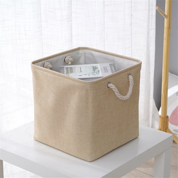 #Beige opbevaringskurv (28*28*28cm)#