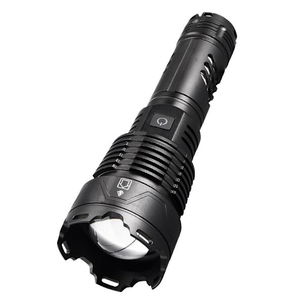P160 Laddbar ficklampa zoom nödljus multifunktionell
