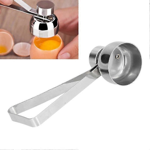 Egg Topper Kutter Eggeskallkutter Rustfritt Stål Egg Cracker Åpner Fjerner For Kjøkkenverktøy
