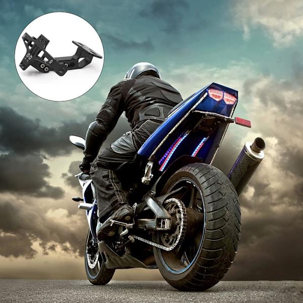#Motorcykel Nummerpladebeslag Motorcykel Tail Tidy Universal Justerbar Vinkel#