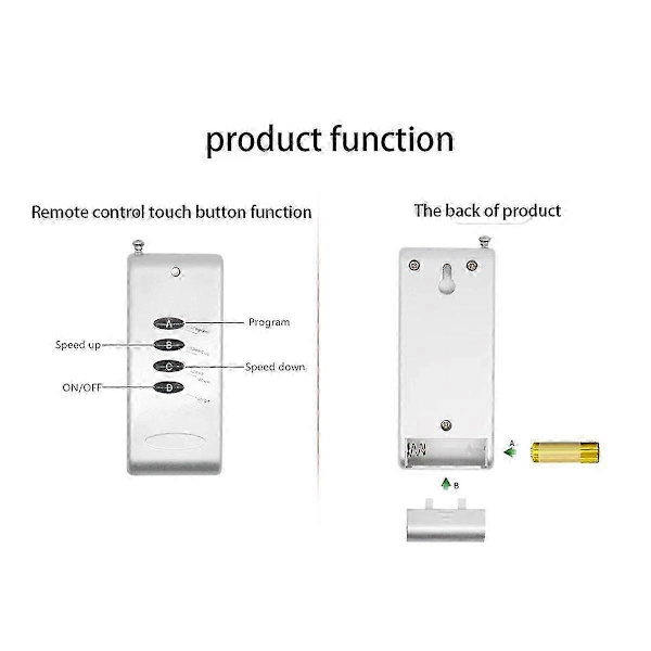 12A LED Controller 4-tasters RGB Controller Trådløst RF-modul Lysdæmper Dæmpningssystem til RGB Strip Ligh