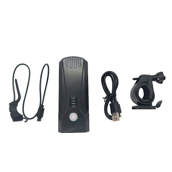 Enkelt stykke dobbelt lampe sort cykelforlygte T6 dobbelt lampe