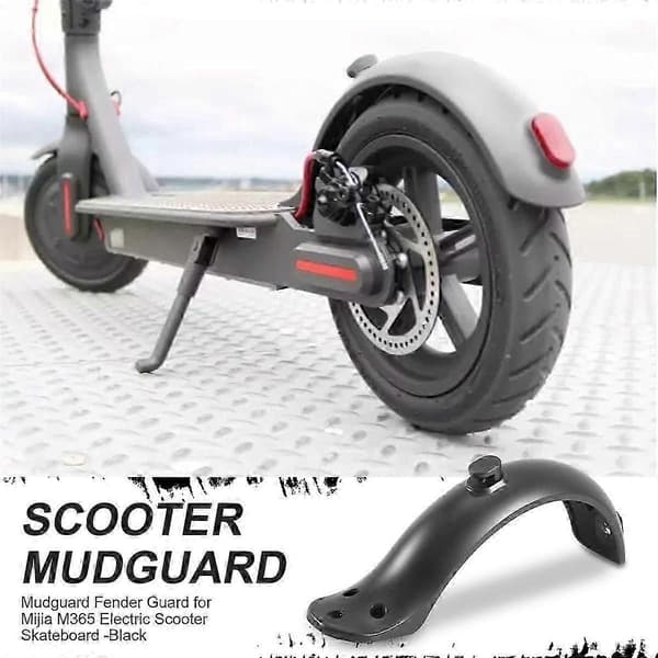 Stænkskærm til M365 Elektrisk Scooter Skateboard - Sort
