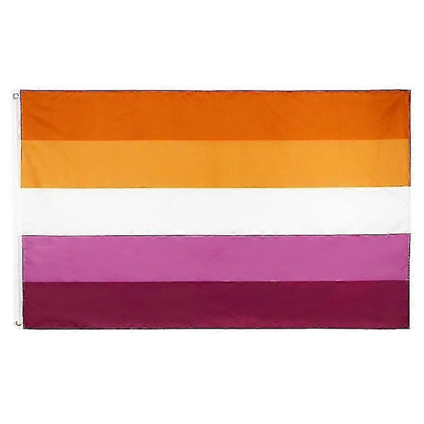 1 kpl 90x150cm Auringonlaskun Lesbo Pride -lippu Lippu Banner Hfmqv