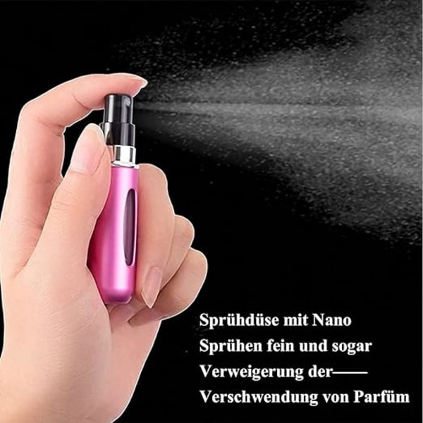 4 parfymfördelningsflaskor 5 ml mini påfyllningsbar spray portabel l