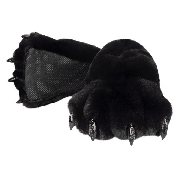 #Black plysch bear claw tofflor bear claw tofflor#