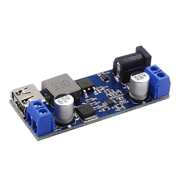 DC-DC Justerbar USB Step-down Lademodul 24V/12V til 5V 5A Converter Buck