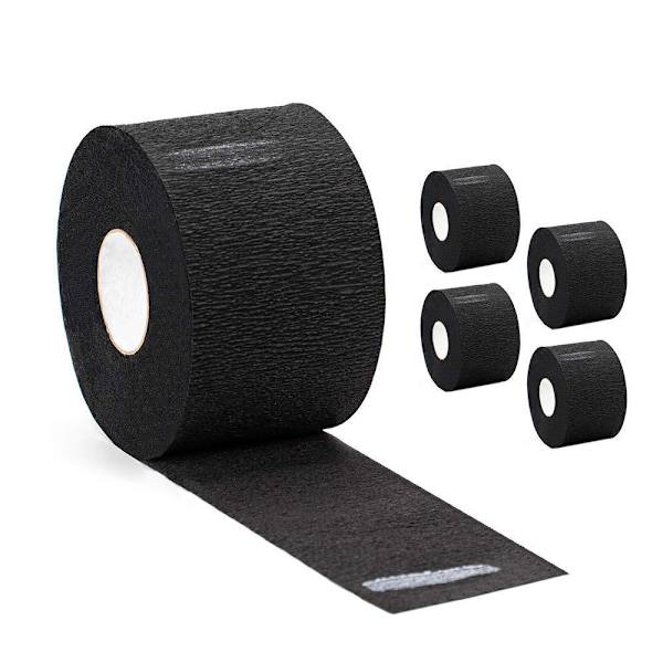 2-pack 200 Engångs Barber Halspappersremsor Svart Utbyggbara