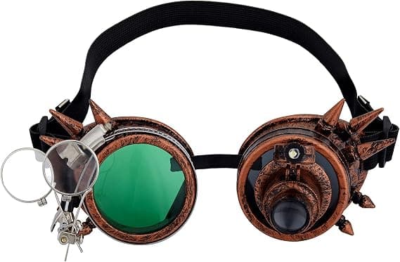 /#/Steampunk Goggles Rave Briller Cosplay Briller Steampunk/#/