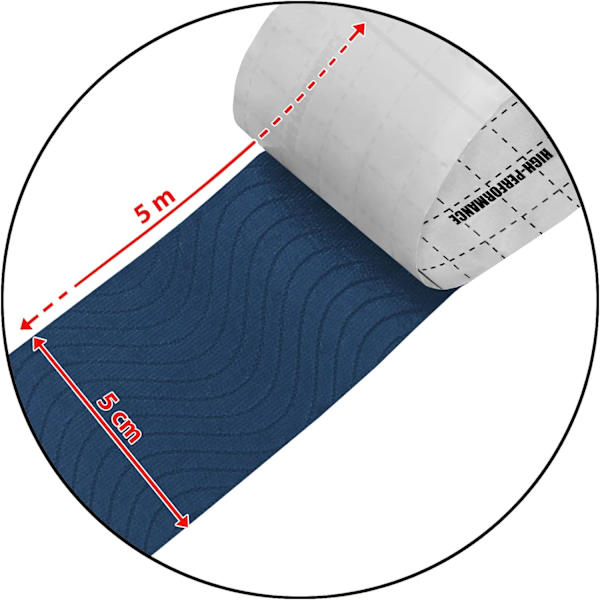 3 Rullar Tejp 5 m x 5,0 cm Olika Färger E-Bok Applikationsguide