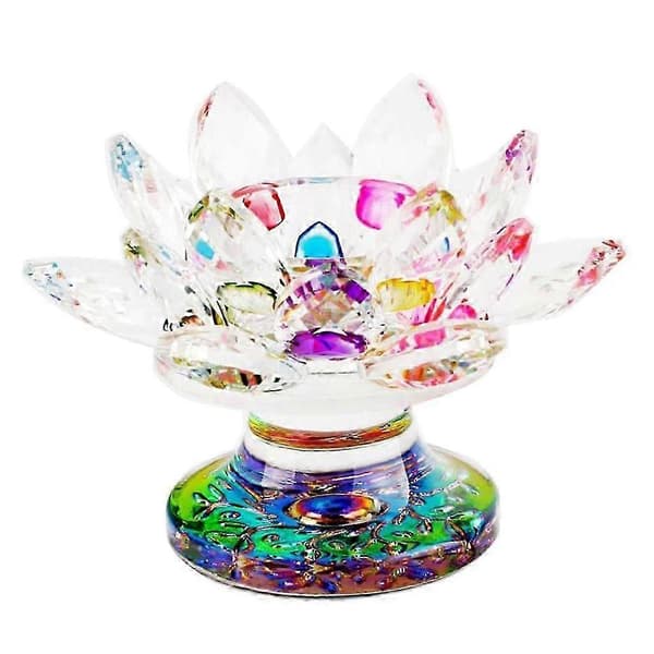 Krystallglass Lotusblomst Telysestake Gave