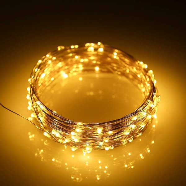 *Batteridriven LED-ringljus Ringljus 2m 20 lampor Stjärnljus Cop*