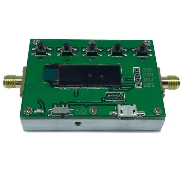 6G RF Digital Programmerbar Dämpare 30DB Steg 0.25 RF Modul LF-6GHz 30DB Stegstorlek 0.25DB OLED Display SMA 0-31.75dB